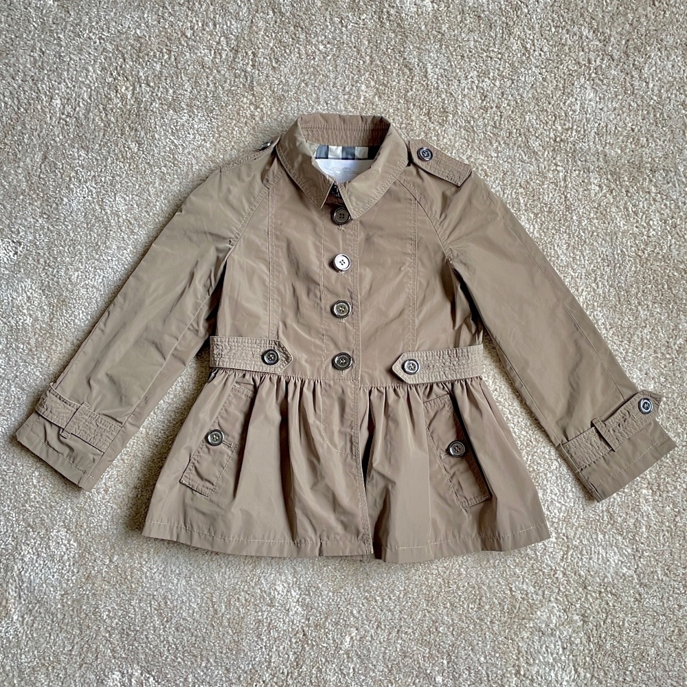 Burberry Toddler Trench Coat Jacket Size 4